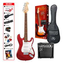 Load image into Gallery viewer, SX 3/4 Electric Guitar Pack - Candy Apple Red