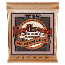 Load image into Gallery viewer, Ernie Ball Medium Light Earthwood Phosphor Bronze Acoustic Guitar Strings 12-54 Gauge