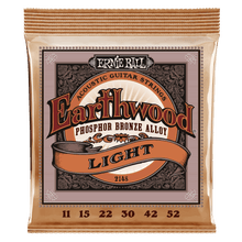 Load image into Gallery viewer, Ernie Ball Light Earthwood Phosphor Bronze Acoustic Guitar Strings 11-52 Gauge