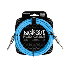 Load image into Gallery viewer, Ernie Ball Flex Instrument Cable Straight/Straight 10ft - Blue