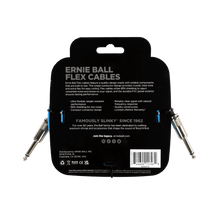 Load image into Gallery viewer, Ernie Ball Flex Instrument Cable Straight/Straight 10ft - Blue