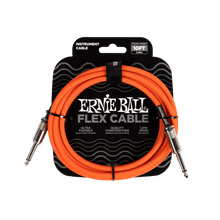 Load image into Gallery viewer, Ernie Ball Flex Instrument Cable Straight/Straight 10ft - Orange