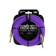 Load image into Gallery viewer, Ernie Ball Flex Instrument Cable Straight/Straight 20ft - Purple