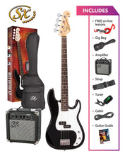Load image into Gallery viewer, SX 4/4 Bass Guitar Pack - Black