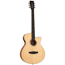 Load image into Gallery viewer, Tanglewood Strada Super Folk Solid Top, Spruce/Mahogany Cutaway/Electric Guitar (TS4-CE-ST)