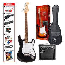 Load image into Gallery viewer, SX 3/4 Electric Guitar Pack - Black