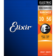 Load image into Gallery viewer, Elixir 12057 Nanoweb Electric 7 String Light 10-56