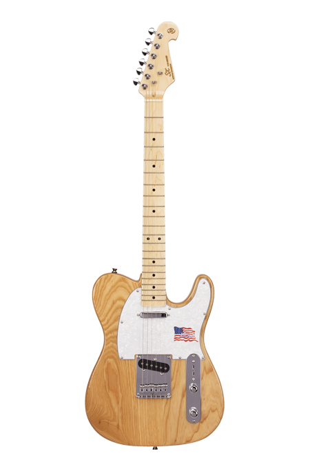 SX Electric Guitar Ash Telecaster Natural Satin