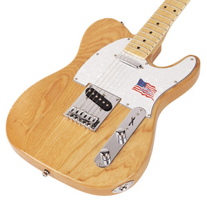 SX Electric Guitar Ash Telecaster Natural Satin