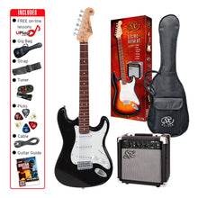 Load image into Gallery viewer, SX 4/4 Electric Guitar Pack - Black
