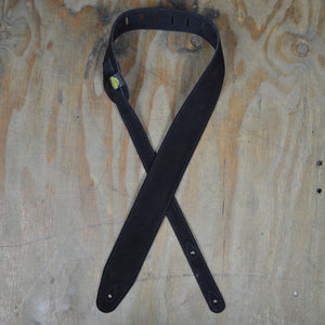 Black Double Suede Guitar Strap