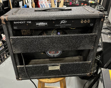 Load image into Gallery viewer, PEAVEY BANDIT 112 USA MADE TEAL STRIPE VERSION - (PRE-OWNED)
