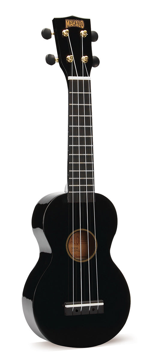 Mahalo Soprano Rainbow Series Ukulele - Black