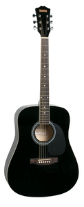 Redding RED50PKBK Dreadnought Acoustic Guitar Pack - Black