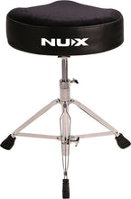 Load image into Gallery viewer, NU-X Double Braced Motostyle Drum Throne in Black
