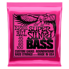 Load image into Gallery viewer, Ernie Ball Super Slinky Nickel Wound Electric Bass Strings 45-100 Gauge
