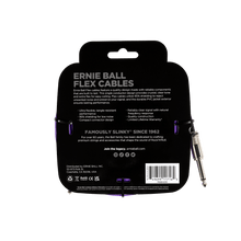 Load image into Gallery viewer, Ernie Ball Flex Instrument Cable Straight/Straight 20ft - Purple
