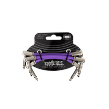 Load image into Gallery viewer, Ernie Ball Flex Patch Cable 3in - Purple - 3 Pack
