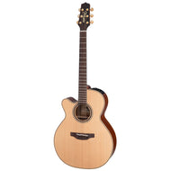 Takamine Custom Pro Series 3 Left Handed NEX AC/EL Guitar with Cutaway in Natural Satin FinishTCP3NCOVLH