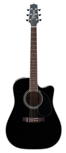 Takamine Legacy Series Dreadnought AC/EL Guitar with Cutaway in Black Gloss FinishTEF341SC
