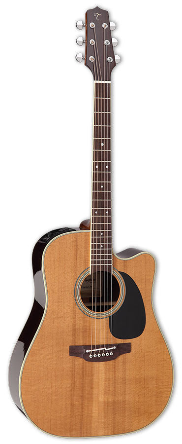 Takamine Thermal Top Series Dreadnought AC/EL Guitar with Cutaway in Natural Gloss FinishTEF360SCTT