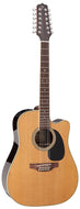Takamine Thermal Top Series 12-String Dreadnought AC/EL Guitar with Cutaway in Natural Gloss FinishTEF400SCTT
