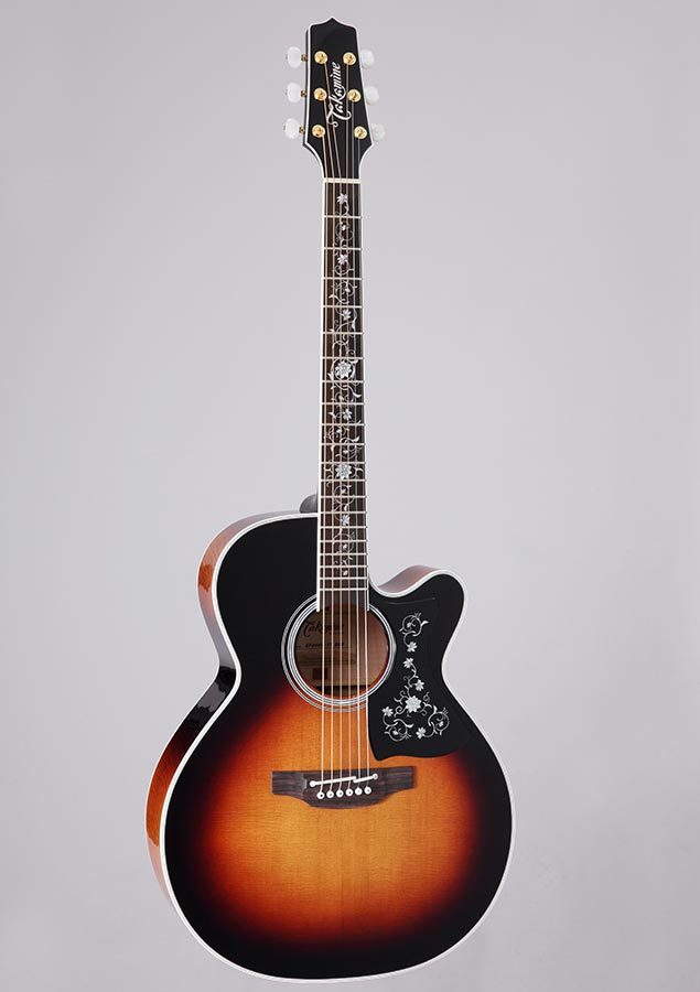 Takamine Thermal Top Series NEX AC/EL Guitar with Cutaway in Brown Sunburst Gloss FinishTEF450CTTBSB