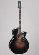 Takamine Thermal Top Series NEX AC/EL Guitar with Cutaway in Transparent Black Burst FinishTEF450CTTTBB