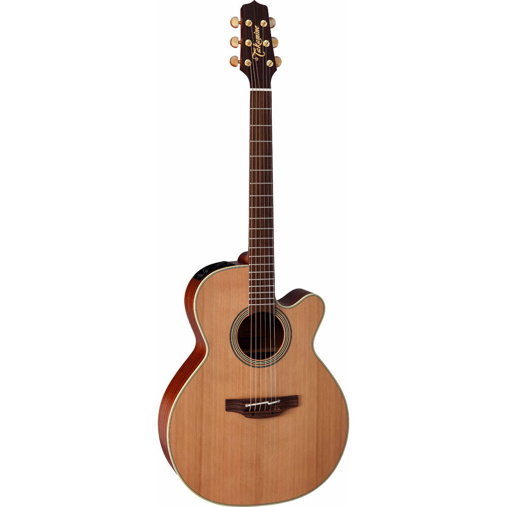 Takamine Natural Series NEX AC/EL Guitar with Cutaway in Natural Satin FinishTEN40C