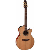 Takamine Natural Series NEX AC/EL Guitar with Cutaway in Natural Satin FinishTEN40C