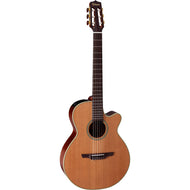 Takamine Natural Series FXC Nylon String AC/EL Guitar with Cutaway in Natural Satin FinishTEN60C