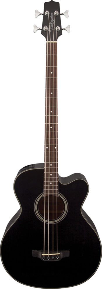 Takamine GB30 Series AC/EL Bass Guitar with Cutaway in Black Gloss Finish  TGB30CEBLK