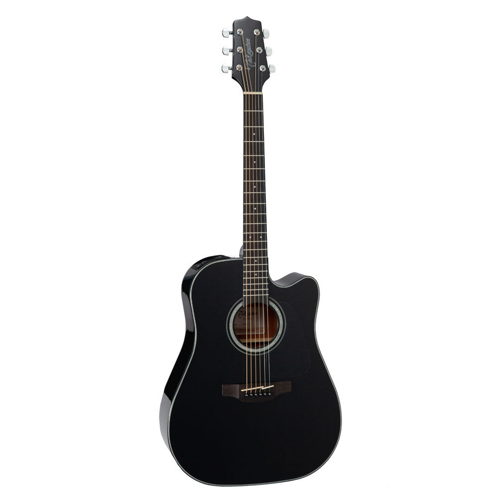 Takamine G30 Series Dreadnought AC/EL Guitar with Cutaway in Black Gloss Finish TGD30CEBLK