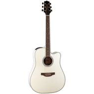 Takamine G37 Series Dreadnought AC/EL Guitar with Cutaway in Pearl White Gloss FinishTGD37CEPW