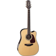 Takamine G90 Series Ziricote Dreadnought AC/EL Guitar with Cutaway in Natural Gloss Finish TGD90CEZCNAT