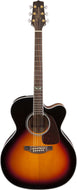 Takamine G70 Series Jumbo AC/EL Guitar with Cutaway in Brown Sunburst TGJ72CEBSB