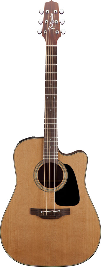 Takamine Pro Series 1 Dreadnought AC/EL Guitar with Cutaway Natural Gloss Top with Satin Back & SidesTP1DC
