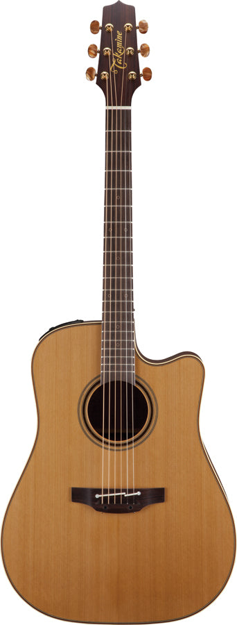 Takamine Pro Series 3 Dreadnought AC/EL Guitar with Cutaway in Natural Satin FinishTP3DC