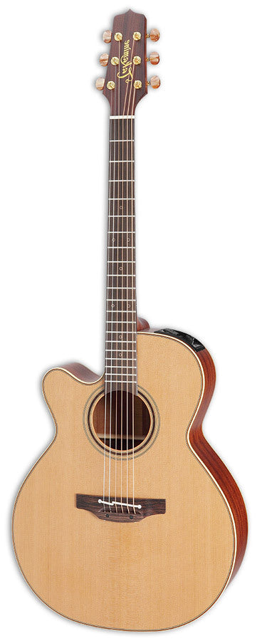 Takamine Pro Series 3 Left Handed NEX AC/EL Guitar with Cutaway in Natural Satin FinishTP3NCLH