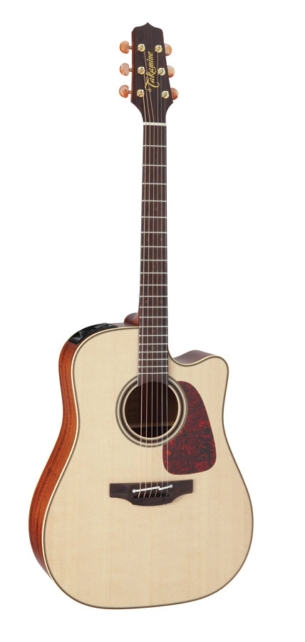 Takamine Pro Series 4 Dreadnought AC/EL Guitar with Cutaway in Natural Gloss FinishTP4DC