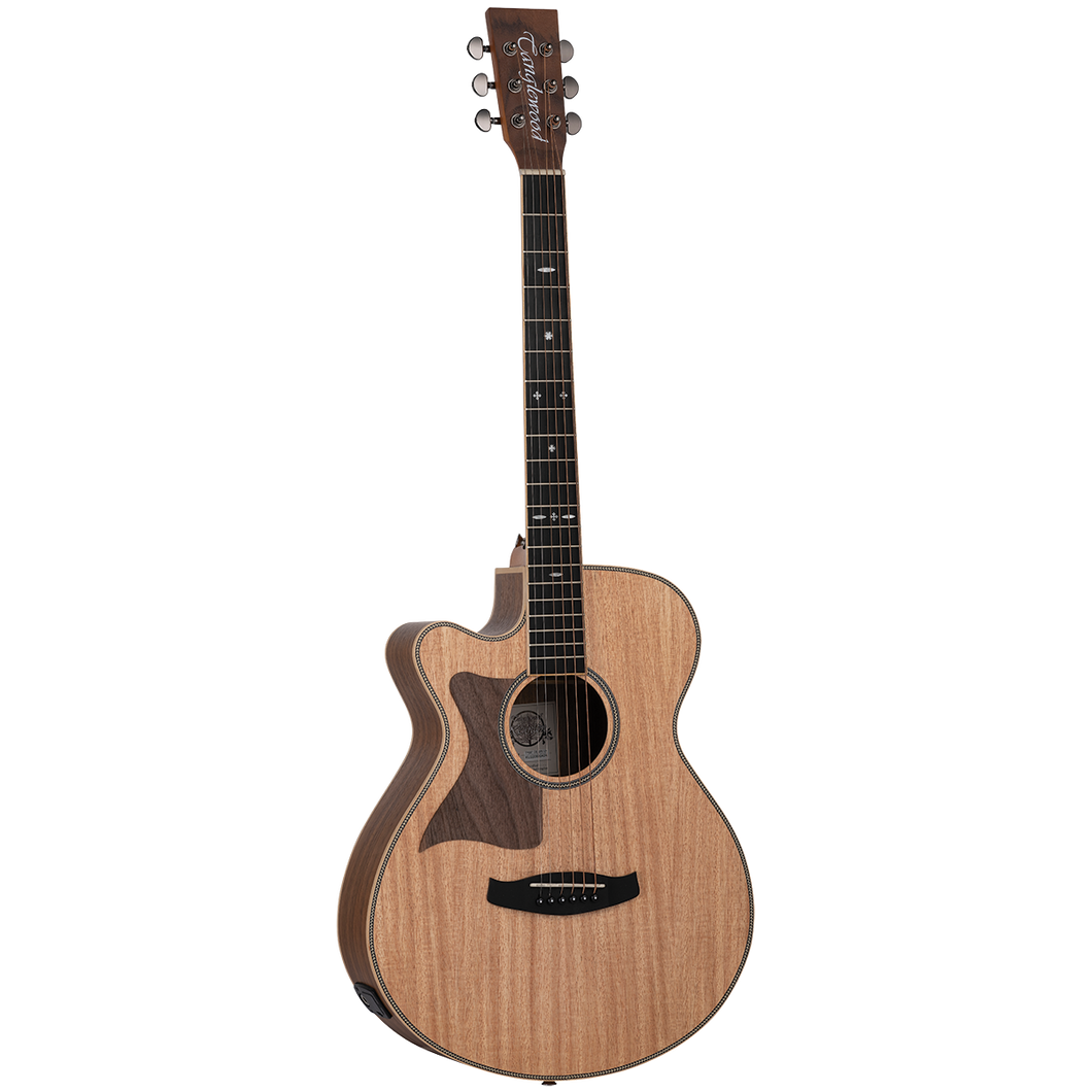 Tanglewood TRSFCEBWLH Reunion Australian Red Cedar Top Super Folk C/E with Black Walnut B/S Left Handed