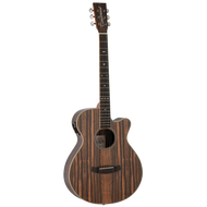 Tanglewood TRU4-CE-AE / TRPRO-SFCE-AEB Reunion Pro Solid top all Ebony Super Folk C/E