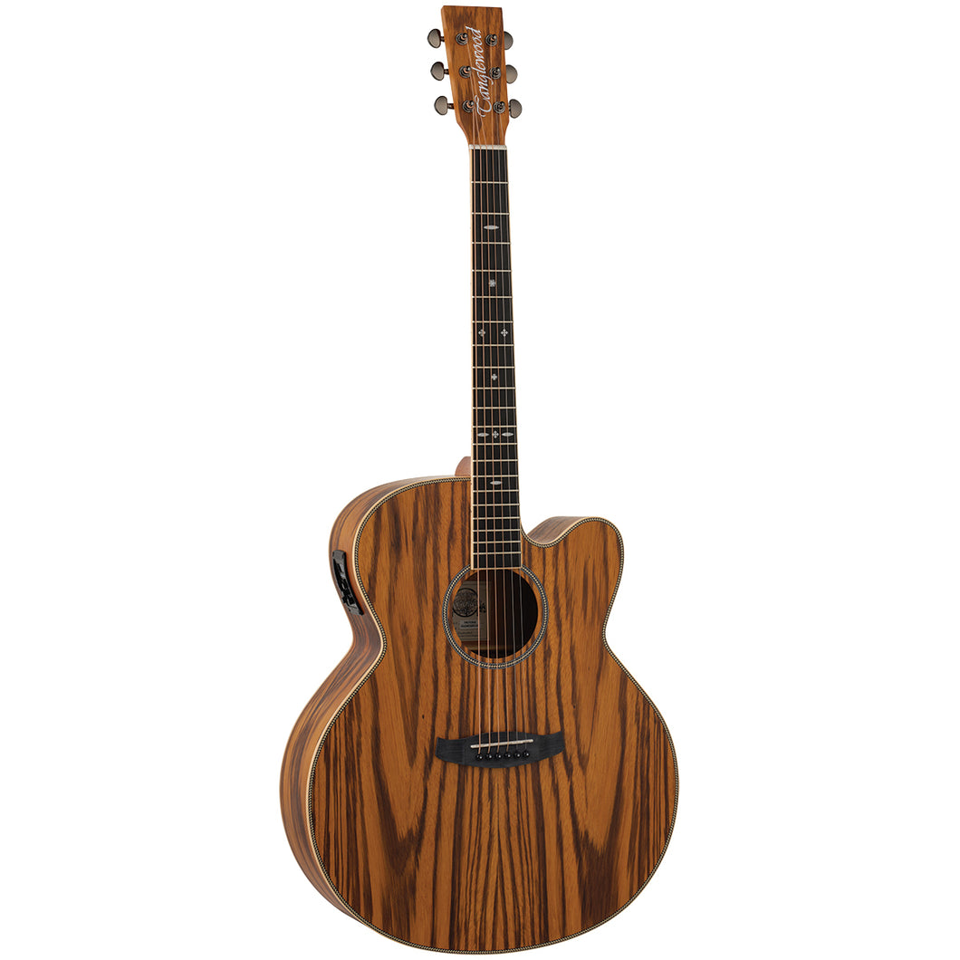 Tanglewood Reunion Pro Solid top all Zebrano Super Jumbo C/E [TRU7-CE-AZ]