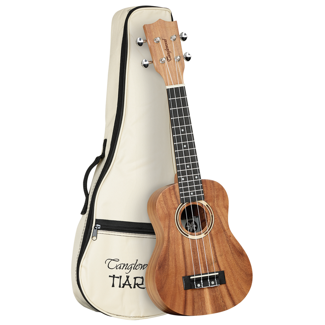 Tanglewood TWT7B Tiare Soprano Ukulele All Koa with Bag