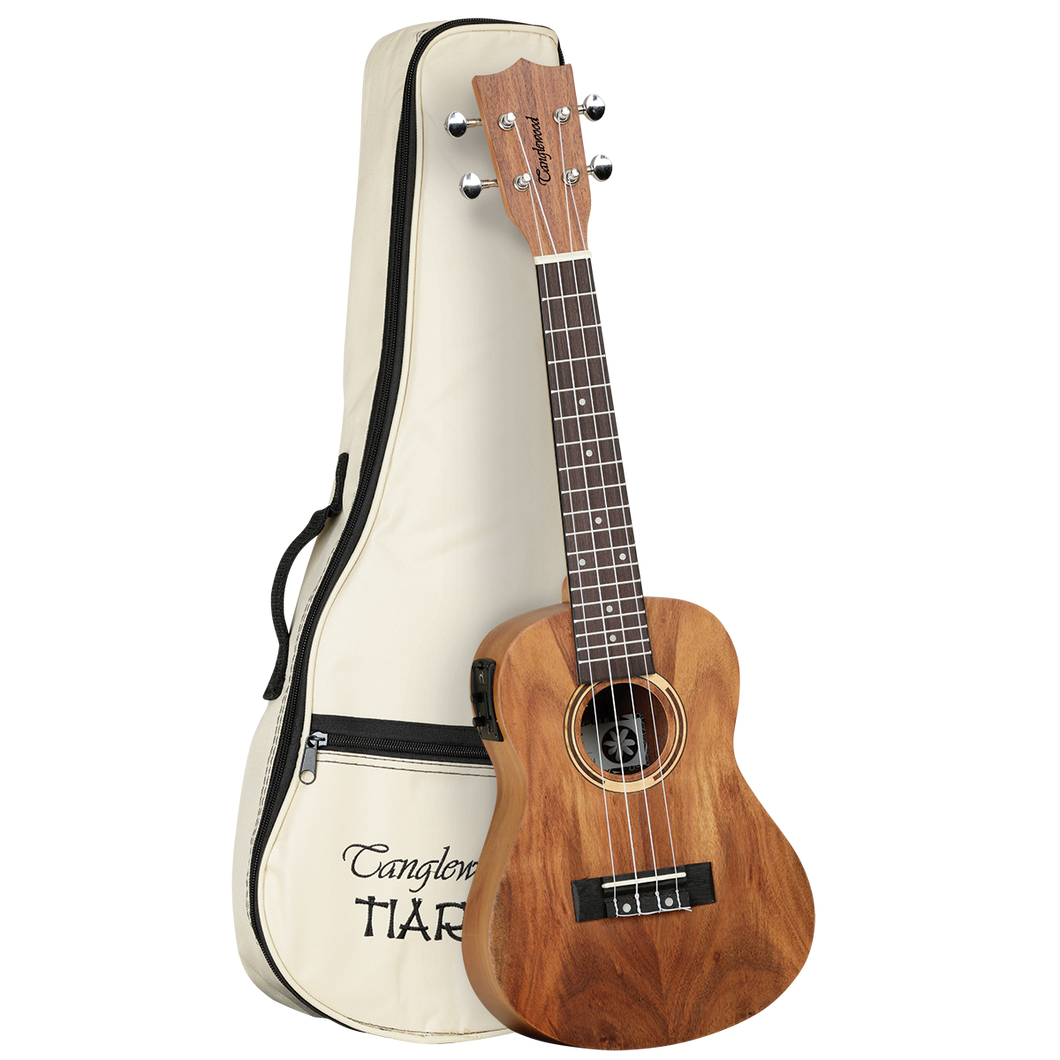 Tanglewood TWT8E Tiare Concert Ukulele w/ Pickup All Koa with Bag