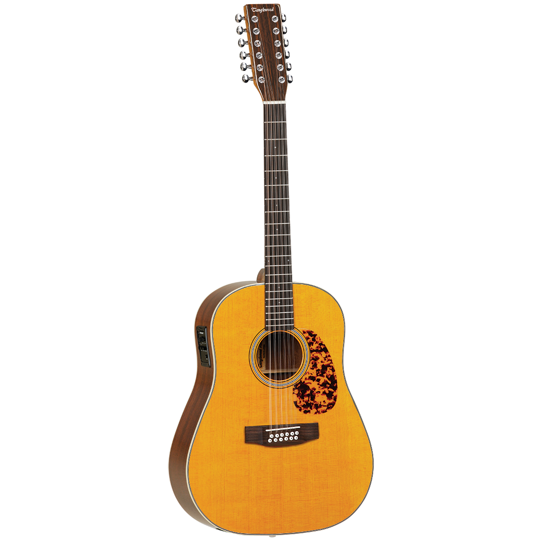 Tanglewood 40-12SDANE  Sundance Historic Sloped Shoulder Dreadnought 12-String Guitar with Case