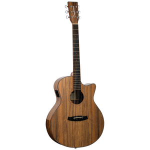 Tanglewood TW4EVCPW Winterleaf Exotic Grand Auditorium Solid Top C/E Pacific Walnut Veneer