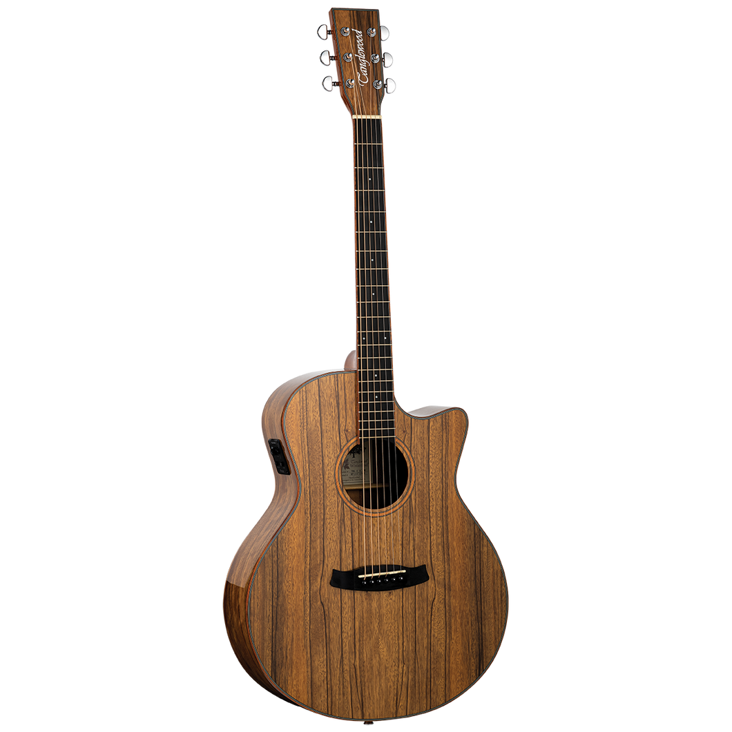 Tanglewood TW4EVCPW Winterleaf Exotic Grand Auditorium Solid Top C/E Pacific Walnut Veneer