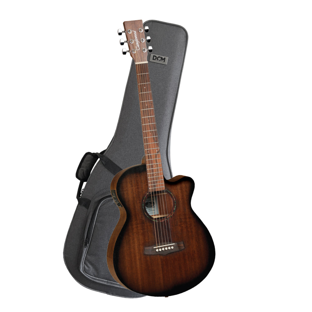 Tanglewood Crossroads Super Folk Cutaway/Electric Guitar Pack with DCM Premium Case (TWCRSFCE-PACK)