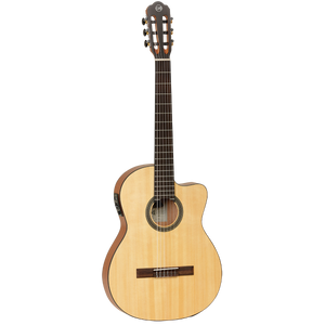 Tanglewood TWEMDC1 Enredo Madera Dominar Thinline Classical Cutaway/Electric Guitar